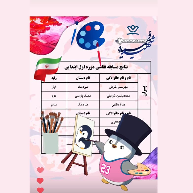 رتبه های پسرای بامداد